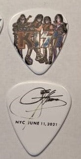KISS NYC 6-11-2021 Tribeca/Battery Park Group Photo Guitar Picks
