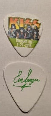 KISS January 29 2016 2016 Choctaw Casino Durant OK Guitar Picks