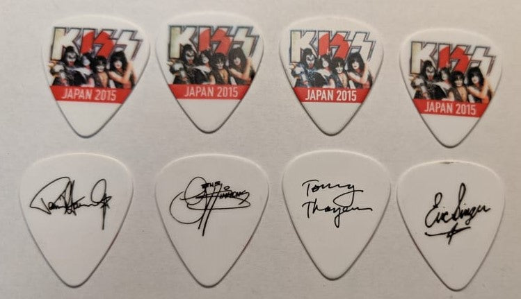 KISS 2015 40th Anniversary Tour JAPAN Logo Guitar Picks