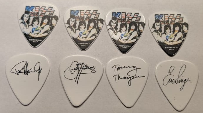 KISS 2017 KISSWORLD Tour Complete set of 60 Guitar Picks