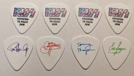 KISS 2016 Freedom To Rock Tour Logo Guitar Picks