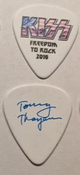 KISS 2016 Freedom To Rock Tour Logo Guitar Picks