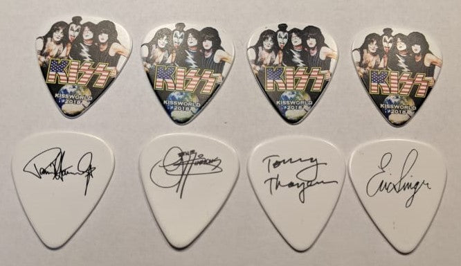 KISS 2018 KISSWorld USA Guitar Picks In n Out Burger Tonight Show