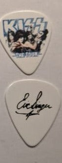KISS 2012 The Tour Band Logo on White Guitar Picks