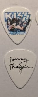 KISS 2012 The Tour Band Logo on White Guitar Picks