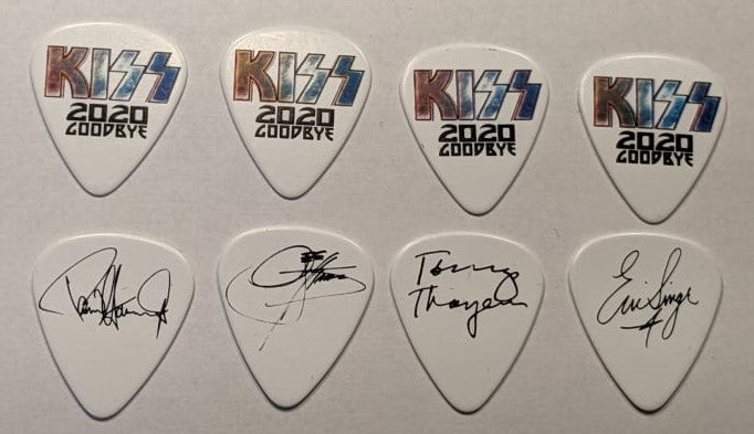 KISS 2020 Goodbye Dubai Multicolor Logo Guitar Picks