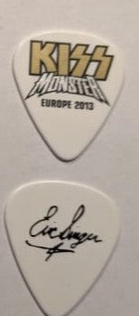 KISS 2012-13 Monster World Tour EUROPE Gold Logo Guitar Picks