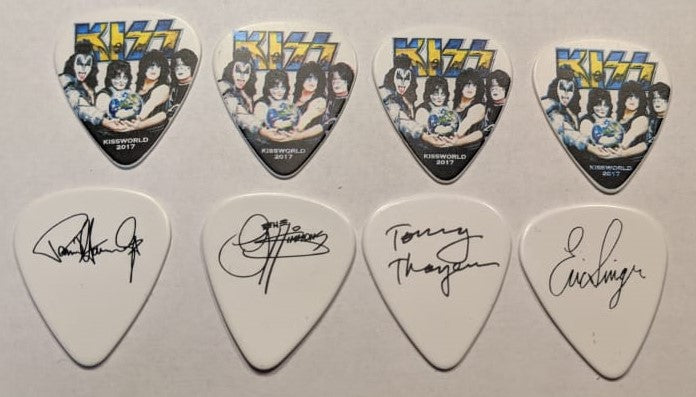 KISS 2017 KISSWORLD World Tour SWEDEN Guitar Picks