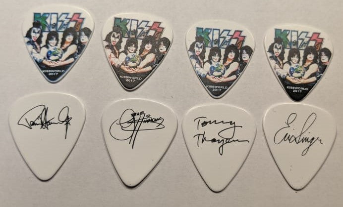 KISS 2017 KISSWORLD World Tour ITALY Guitar Picks