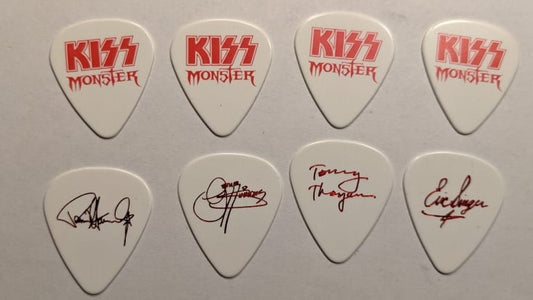 KISS 2012-13 Monster World Tour AUSTRALIA Metallic Red Logo Guitar Picks