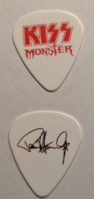 KISS 2012-13 Monster World Tour AUSTRALIA Metallic Red Logo Guitar Picks