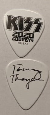 KISS 2020 Goodbye Dubai Black Logo Guitar Picks