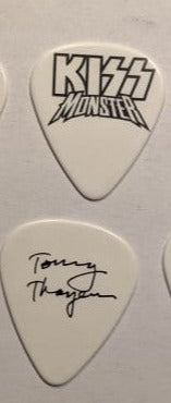 KISS 2012-13 Monster World Tour Black Logo on White Guitar Picks