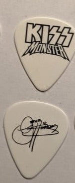 KISS 2012-13 Monster World Tour Black Logo on White Guitar Picks