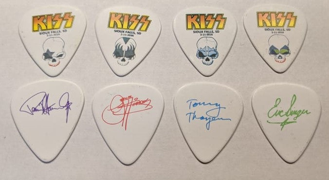 KISS 2016 February 11 2016 Badlands Acoustic Show Guitar Picks