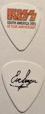 KISS 2015 40th Anniversary Tour SOUTH AMERICA Logo Guitar Picks