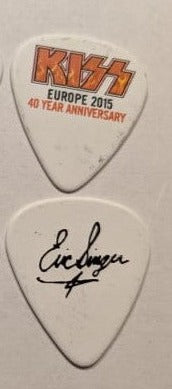 KISS 2015 40th Anniversary Tour EUROPE Logo Guitar Picks