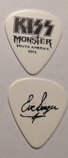 KISS 2012-13 Monster World Tour SOUTH AMERICA Black Logo Guitar Picks
