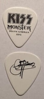 KISS 2012-13 Monster World Tour SOUTH AMERICA Black Logo Guitar Picks