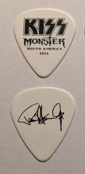 KISS 2012-13 Monster World Tour SOUTH AMERICA Black Logo Guitar Picks