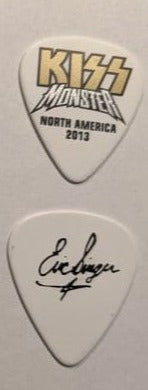 KISS 2012-13 Monster World Tour NORTH AMERICA Gold Logo Guitar Picks