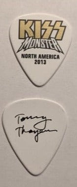KISS 2012-13 Monster World Tour NORTH AMERICA Gold Logo Guitar Picks