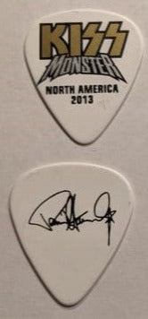 KISS 2012-13 Monster World Tour NORTH AMERICA Gold Logo Guitar Picks