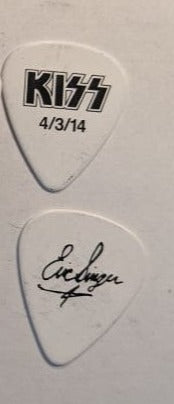 KISS 2014 Highland CA San Manuel Casino Acoustic Show 4-3-2014 Guitar Picks
