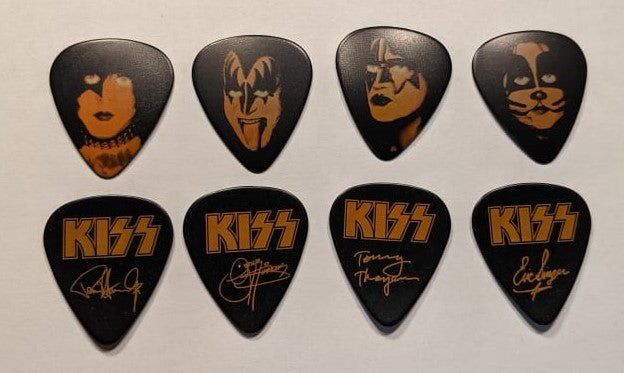 KISS Kruise III Orange on Black Guitar Picks