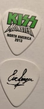 KISS 2012-13 Monster World Tour NORTH AMERICA Color Logos Guitar Picks