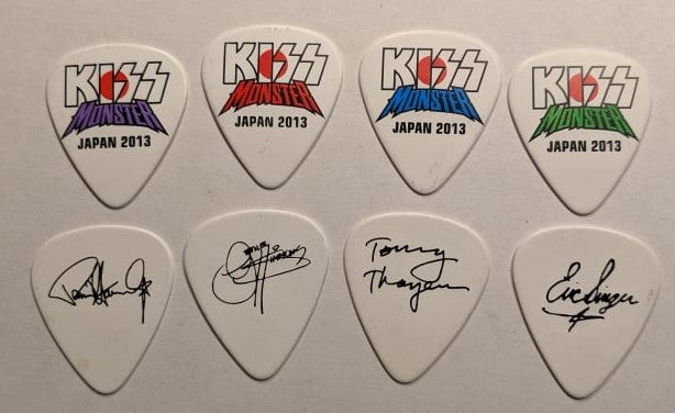 KISS 2012-13 Monster World Tour JAPAN Set #2 Guitar Picks