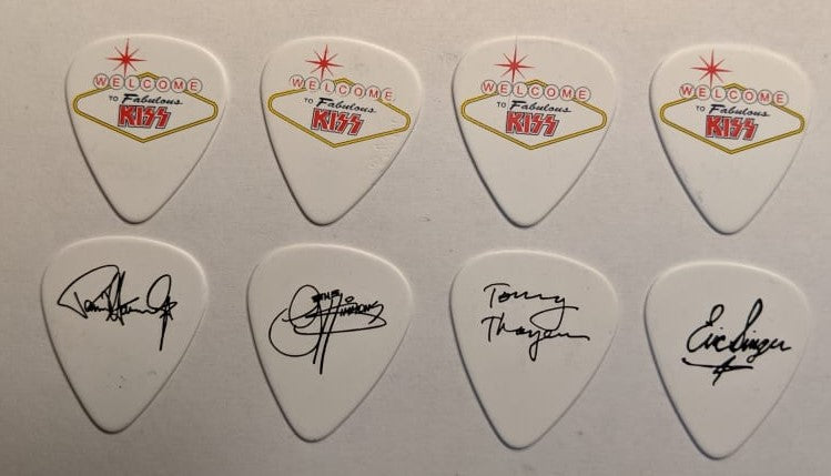 KISS Rocks Vegas 2014 Vegas Logo Guitar Picks