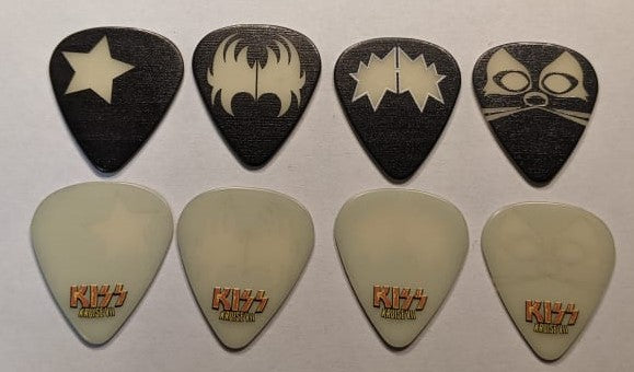 KISS Kruise VII Glow In The Dark Reverse Guitar Picks