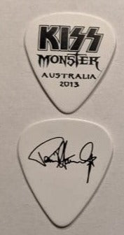 KISS 2012-13 Monster World Tour AUSTRALIA Black Logo Guitar Picks