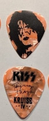 KISS Kruise IV Black on Orange Guitar Picks
