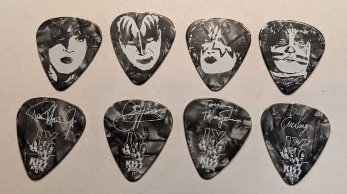 KISS Kruise IX  Solo Grey Faces Guitar Picks