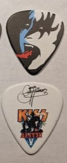 KISS Kruise V Faces on White Guitar Picks