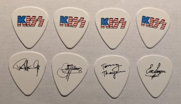 KISS 5/29/2011 Flag Logo Memorial Day HSOE Tour Guitar Picks