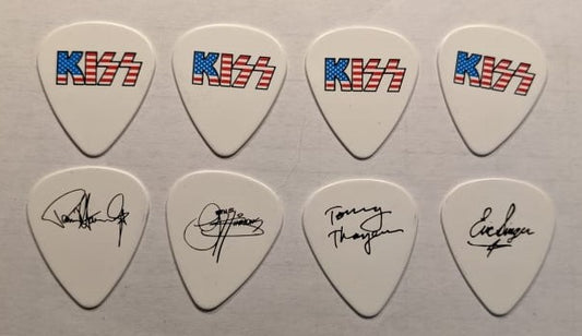 KISS 5/29/2011 Flag Logo Memorial Day HSOE Tour Guitar Picks