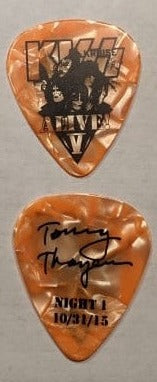 KISS Kruise V Black on Orange Night 1 10-31-2015 Halloween Guitar Picks