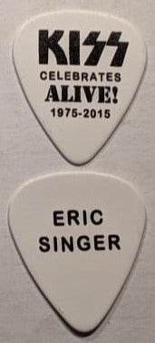 KISS Kruise V Black on Whte Printed Signature Guitar Picks