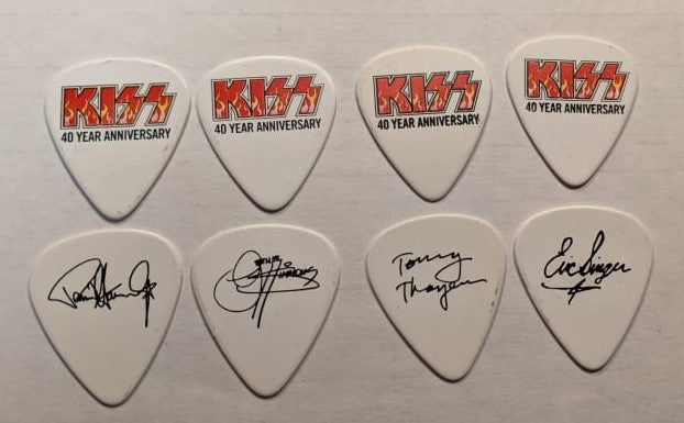 KISS 2014 40th Anniversary Tour Flame Logo Guitar Picks