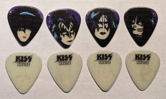 KISS Kruise VI Glow In The Dark Faces Guitar Picks