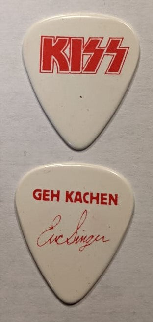 KISS 2010 Sonic Boom Tour Eric Singer Geh Kachen Guitar Pick