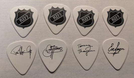 KISS 2014 Dodger Stadium Appearance NHL Logo Guitar Picks