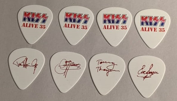 KISS ALIVE 35 REPRINT Set of 4 Guitar Picks
