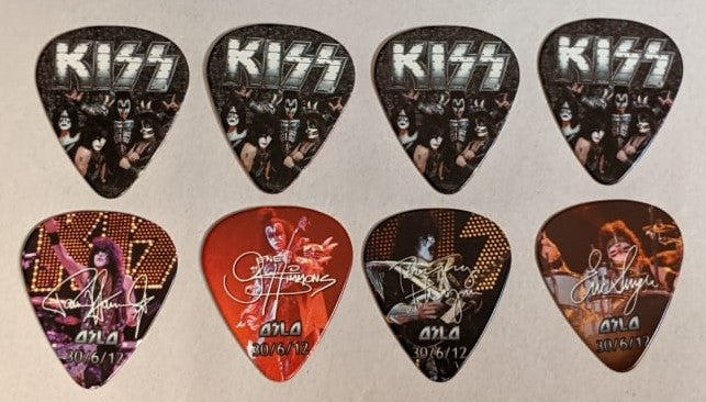 KISS Monster World Tour Oslo Norway  6-30-2012 City Guitar Picks