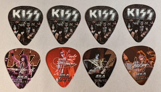KISS Monster World Tour Oslo Norway  6-30-2012 City Guitar Picks