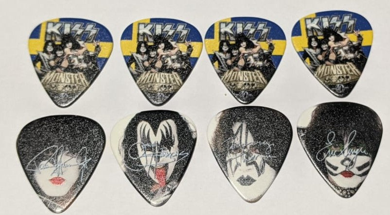 KISS 2012-2013 Monster World Tour SWEDEN Commemorative City Guitar Picks