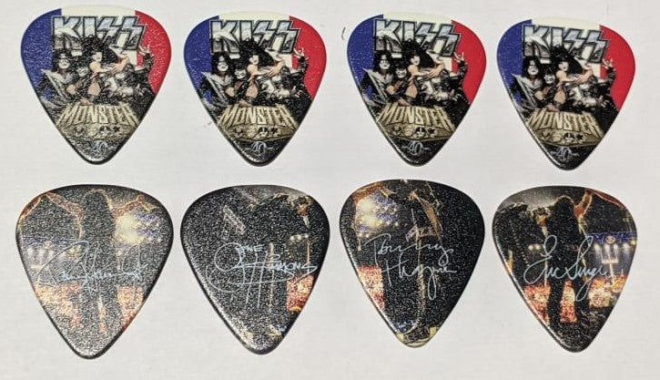 KISS 2012-2013 Monster World Tour FRANCE Commemorative City Guitar Picks